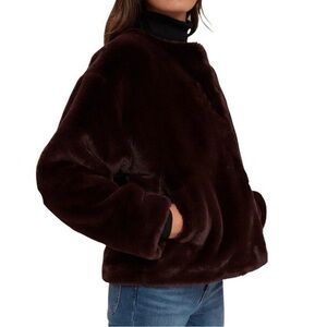 SANCTUARY Starry Night Faux Fur Jacket
